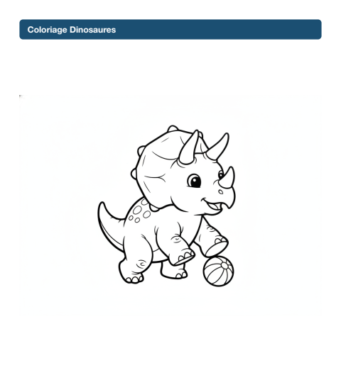 Coloriage Dinosaures