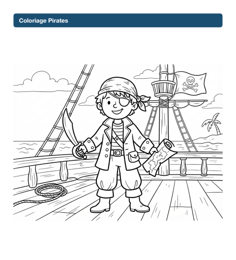 Coloriage Pirates
