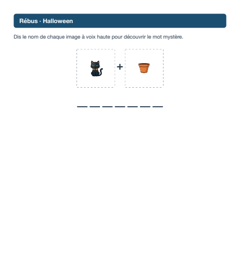 Rébus · Halloween