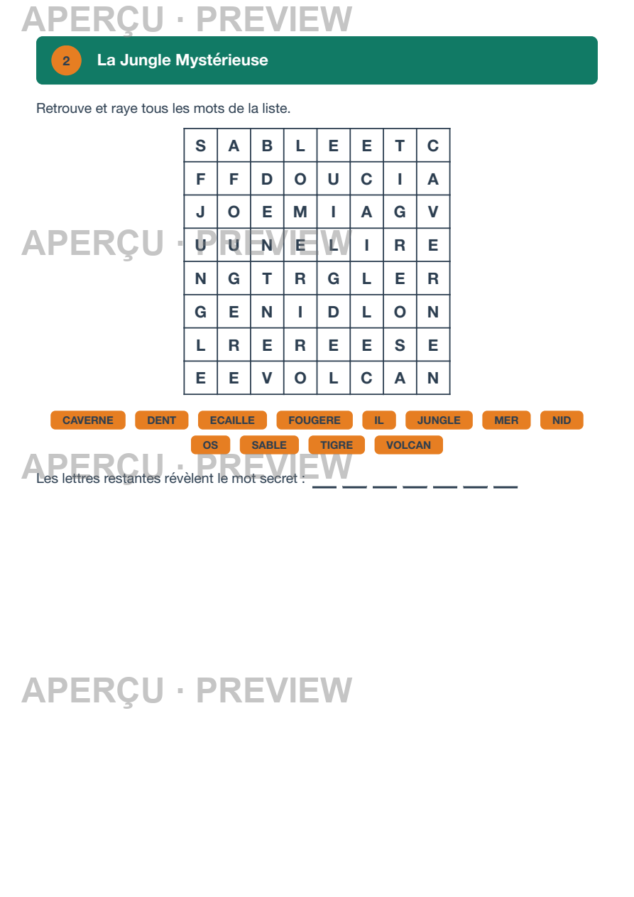 Aperçu page