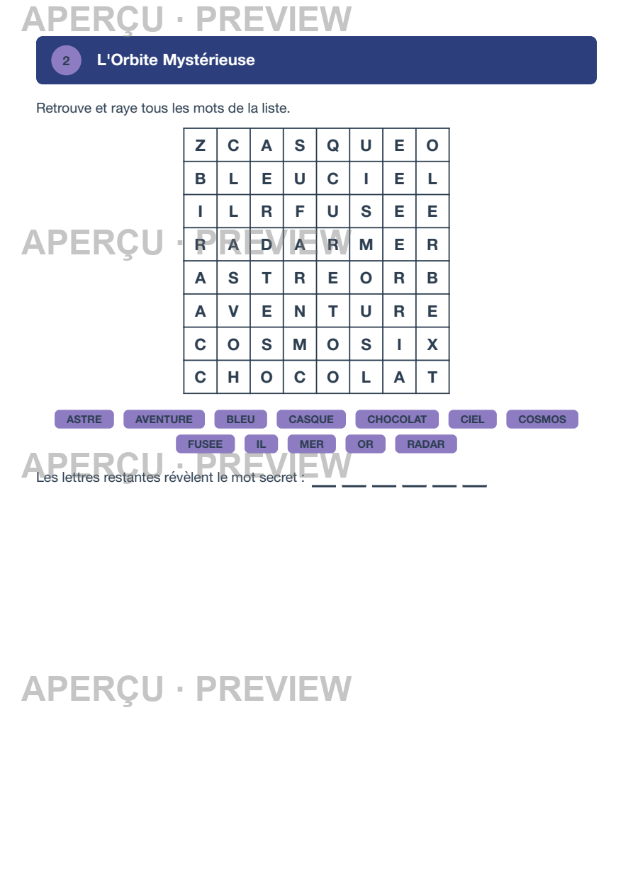 Aperçu page