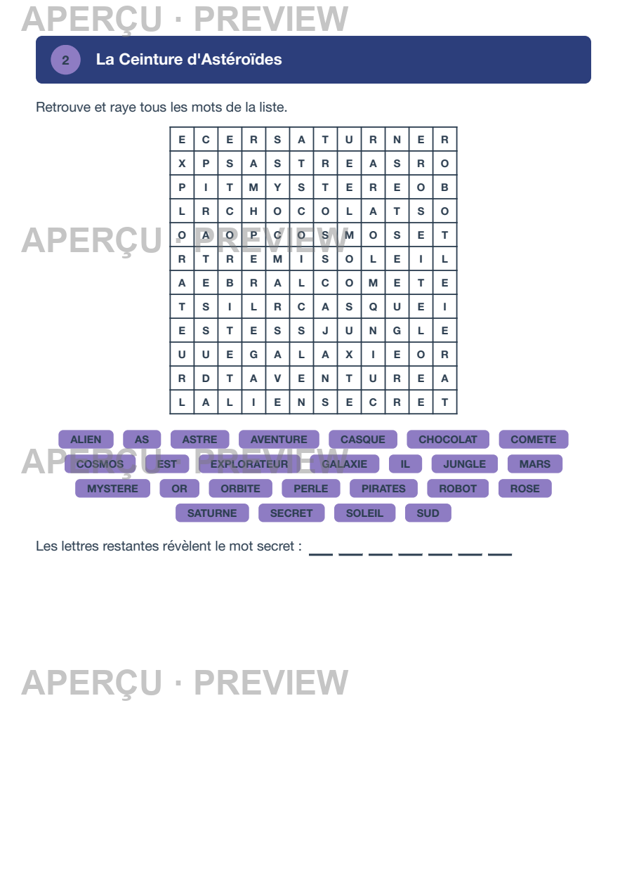 Aperçu page