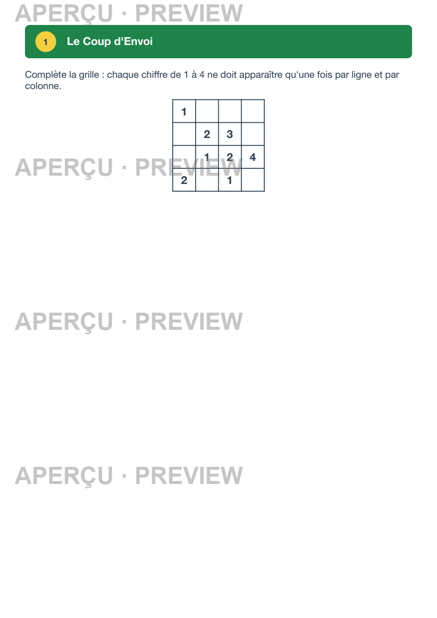 Aperçu page