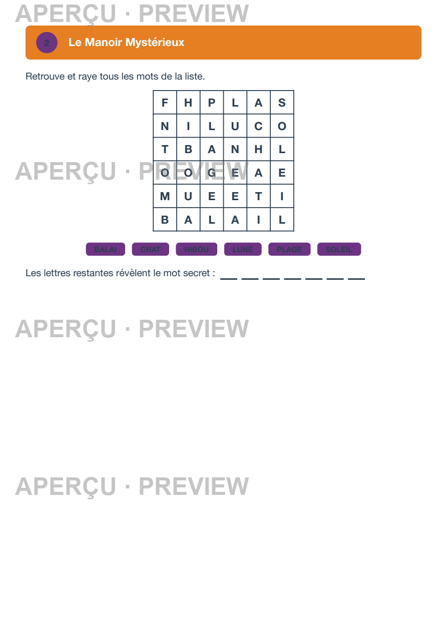 Aperçu page
