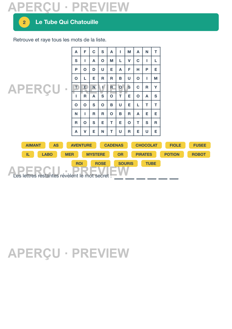 Aperçu page