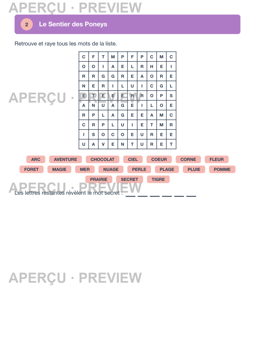Aperçu page