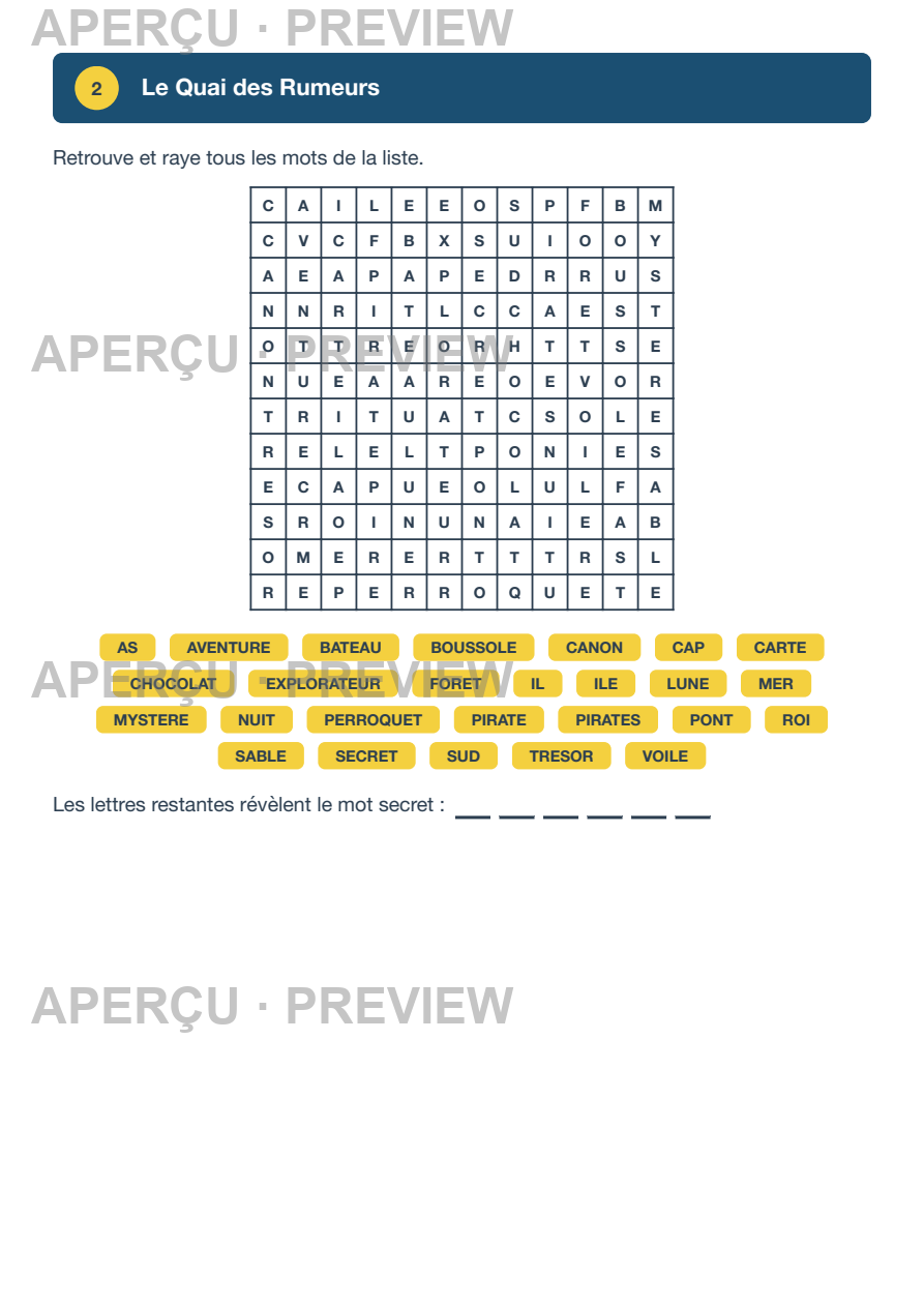 Aperçu page